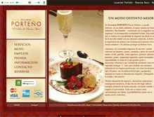 Tablet Screenshot of gourmetporteno.com.ar